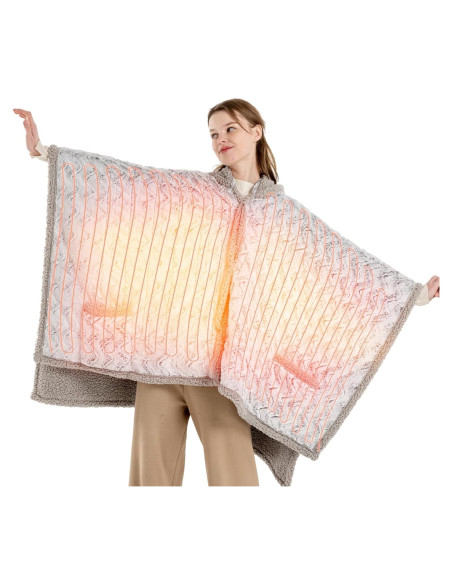 Manta Térmica Eléctrica Bearhug 152x127 cm, 6 Niveles de Calor