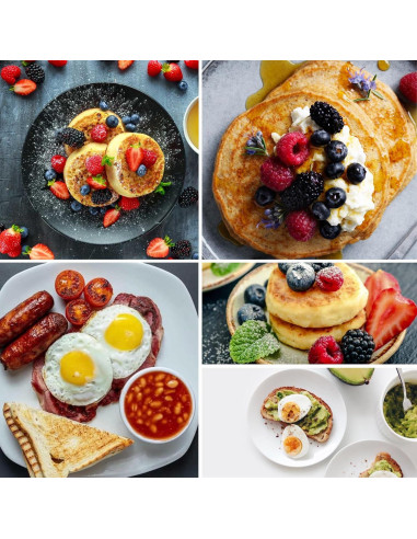 Anillos de Muffin RICHSC-PAN, 16 Piezas Antiadherentes 10.16 cm