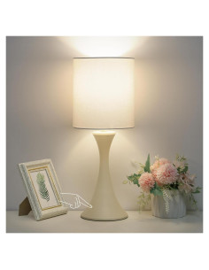 Lámpara de Mesa Seaside Village Táctil 3 Niveles Beige