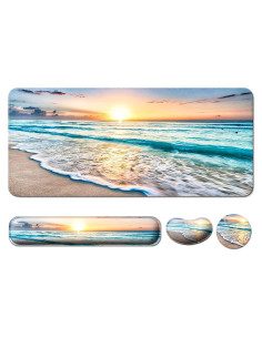 Set 4 en 1 Reposamuñecas Ergonómico Wiabsi Playa XXL