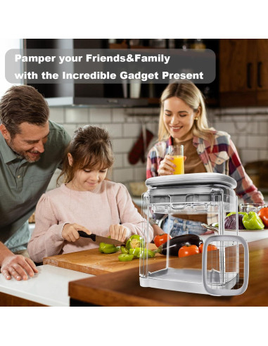 Cortador de Verduras Manual ZHANG XIAO QUAN 1628 - Acero Inoxidable