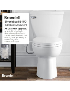 Bidet Brondell SimpleSpa SS-150 No Eléctrico Blanco 0.51 cm 2