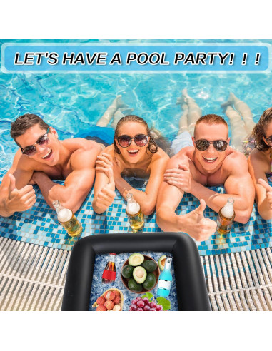 Barra de Servicio Inflable Leitee 132x61x13cm con Drenaje