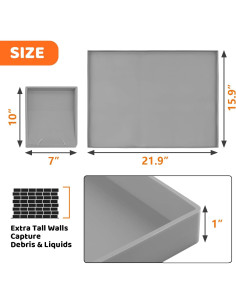 Cubierta Protectora Utheer para Plancha Blackstone 22" Silicona 2