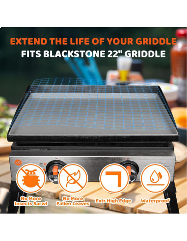 Cubierta Protectora Utheer para Plancha Blackstone 22" Silicona