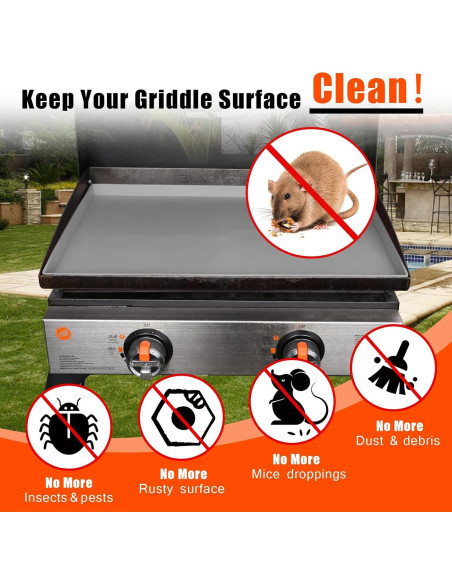 Cubierta Protectora Utheer para Plancha Blackstone 22" Silicona