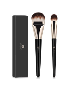 Brochas de Maquillaje KINGMAS 2 Piezas para Base y Corrector