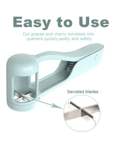 Cortador de Uvas Homnoble Azul con Cuchilla de Acero Inoxidable 2