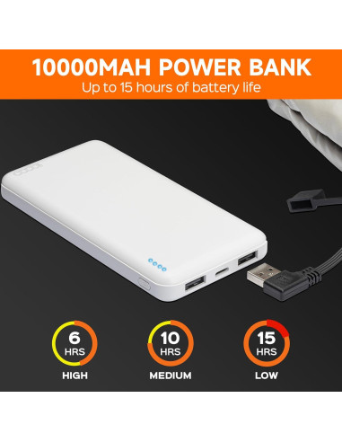 Bolsa Calentadora de Manos FESTIVALCOS U105 10000mAh 3 Niveles