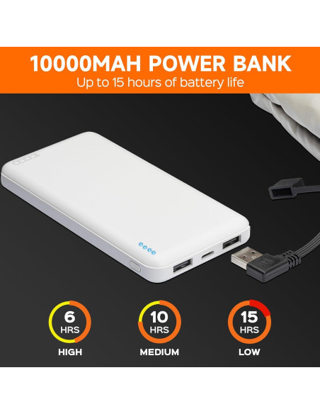 Bolsa Calentadora de Manos FESTIVALCOS U105 10000mAh 3 Niveles