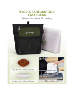 Bolsa de golosinas para perros Gobeigo con silicona 4 tazas 2