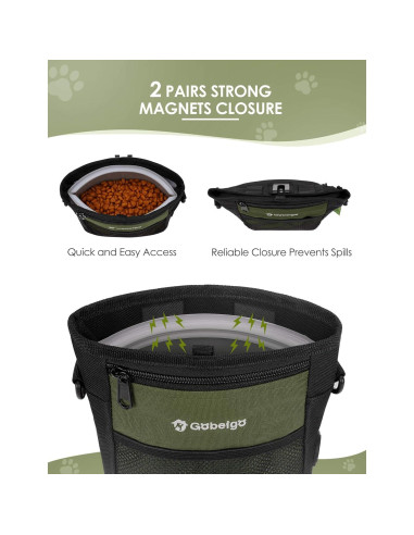 Bolsa de golosinas para perros Gobeigo con silicona 4 tazas