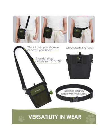 Bolsa de golosinas para perros Gobeigo con silicona 4 tazas