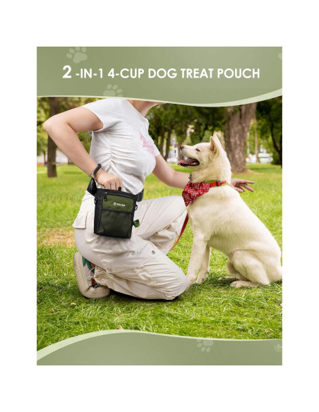 Bolsa de golosinas para perros Gobeigo con silicona 4 tazas