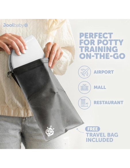 Asiento de Entrenamiento para Baño Plegable Jool Baby Gris
