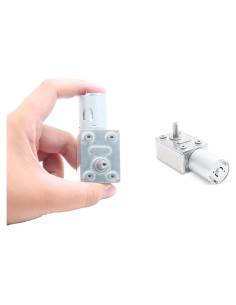 Motor de CC Jersvimc 12V 10RPM con engranaje de tornillo