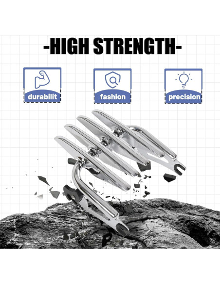 Soporte de Equipaje Desmontable ECOTRIC Cromado 2009-2024 Harley