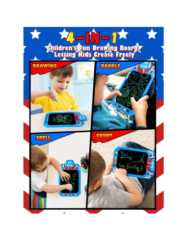 Tableta de Escritura LCD 10" Fullware Héroe Mecánico Azul