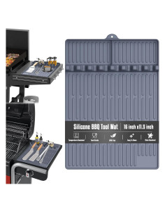 Alfombrilla de Silicona para Parrilla Comboproof 40.6x29.2cm Gris