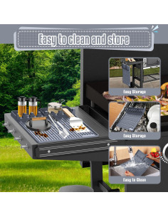 Alfombrilla de Silicona para Parrilla Comboproof 40.6x29.2cm Gris 2