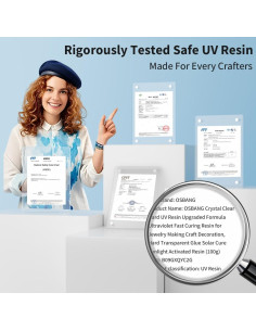 Resina UV Dura Cristalina OSBANG 100g Curado Rápido 2