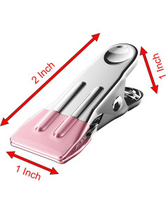 Pinzas de Ropa YIKANGHENG 16 Pcs Acero Inoxidable 5.6 cm 2