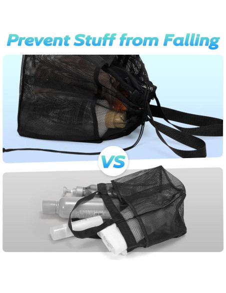 Caddy de Ducha Portátil Famichan Negro 27.22 kg 8 Bolsillos