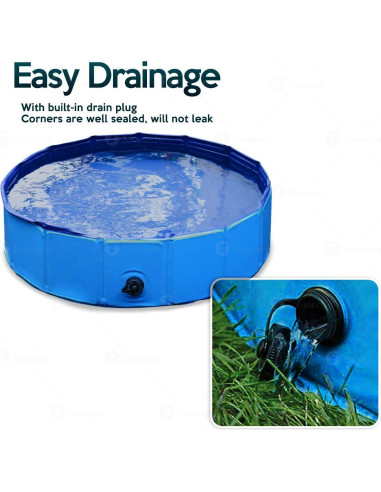 Piscina Plegable Zona Tech para Mascotas y Niños 10.3L