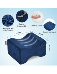 Funda de Almohada para Rodilla ZOAN Azul 25.4x20.3 cm 2