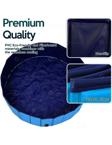 Piscina Plegable Zona Tech para Mascotas y Niños 10.3L