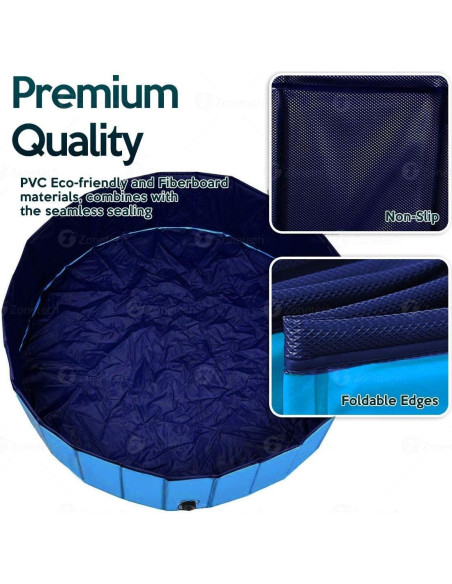 Piscina Plegable Zona Tech para Mascotas y Niños 10.3L