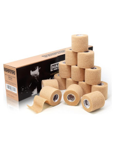 Venda Cohesiva Elástica Hampton Adams 14 Piezas 4.57m Beige