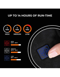 Calentador de Manos ORORO MINI 5K Recargable 14 Horas Negro 2