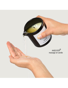 Vela de Aceite de Masaje ANSOYER 230g Vainilla Clásica Hidratante 2