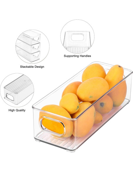 Bin de Almacenamiento Apilable KAVDNAE 2 Paquete 25.4 cm