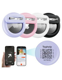 Paquete de 4 Fundas Silicona para AirTag Apple - Antipérdida