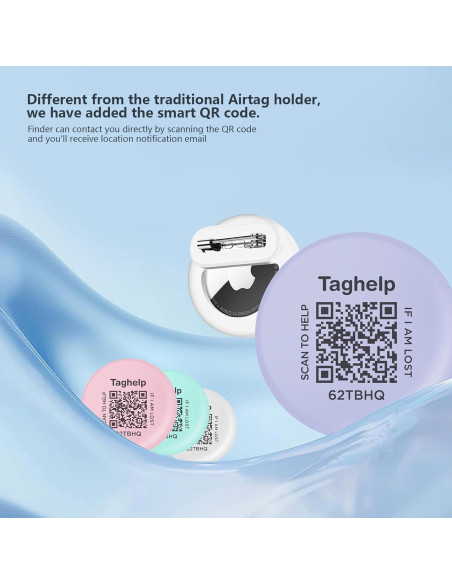 Paquete de 4 Fundas Silicona para AirTag Apple - Antipérdida