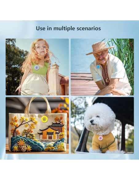 Paquete de 4 Fundas Silicona para AirTag Apple - Antipérdida