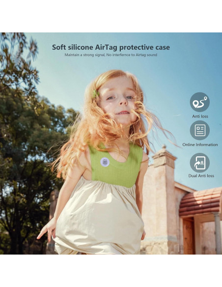 Paquete de 4 Fundas Silicona para AirTag Apple - Antipérdida