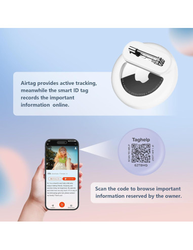 Paquete de 4 Fundas Silicona para AirTag Apple - Antipérdida