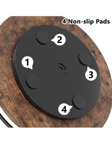 Organizador Lazy Susan KOKSTOP 22.86 cm Negro Madera y Metal