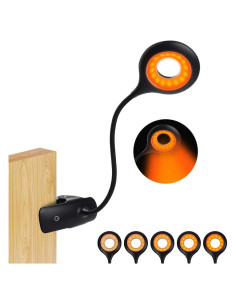 Luz de Lectura Ámbar Recargable Flowlamp con 5 Brillos