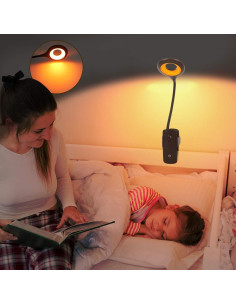 Luz de Lectura Ámbar Recargable Flowlamp con 5 Brillos 2