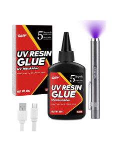 Kit de Resina UV Vividye 60g con Linterna Recargable 5s