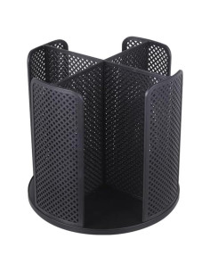 Organizador rotativo de tazas Villelei 4 compartimentos Negro