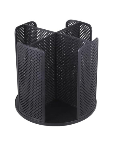 Organizador rotativo de tazas Villelei 4 compartimentos Negro