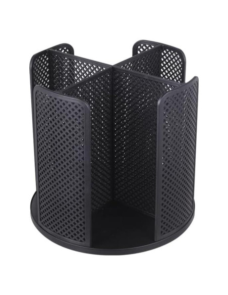 Organizador rotativo de tazas Villelei 4 compartimentos Negro
