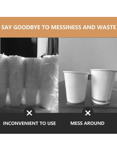 Organizador rotativo de tazas Villelei 4 compartimentos Negro