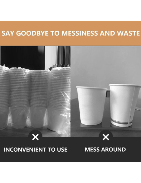 Organizador rotativo de tazas Villelei 4 compartimentos Negro