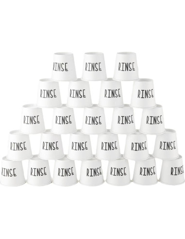 100 Vasos Desechables para Enjuagar BONLONG 3 oz Blancos